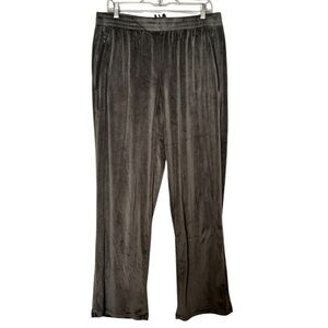 Skims Grey Velour Drawstring Pants Size Large